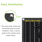 ROCKSOLAR 1000W 12V RV Solar System (Flexible Panels)