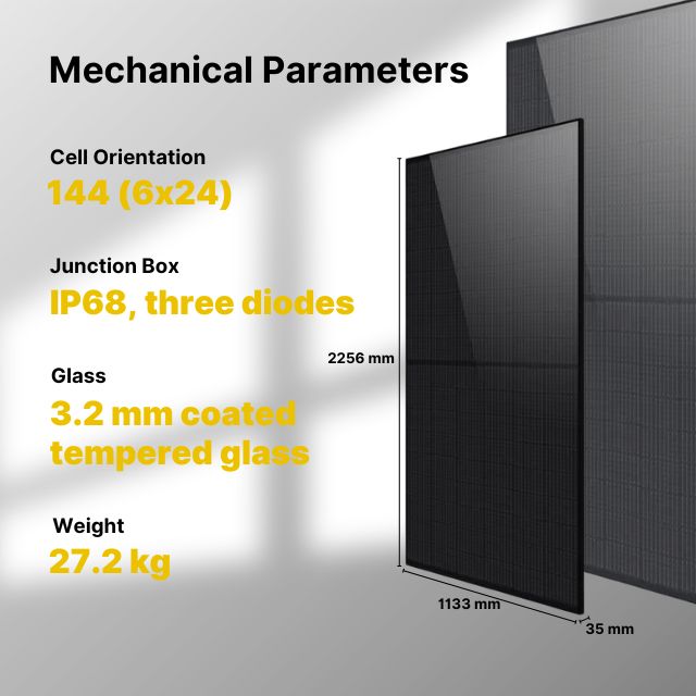 LONGi 550W Rigid Monocrystalline Monofacial Solar Panel