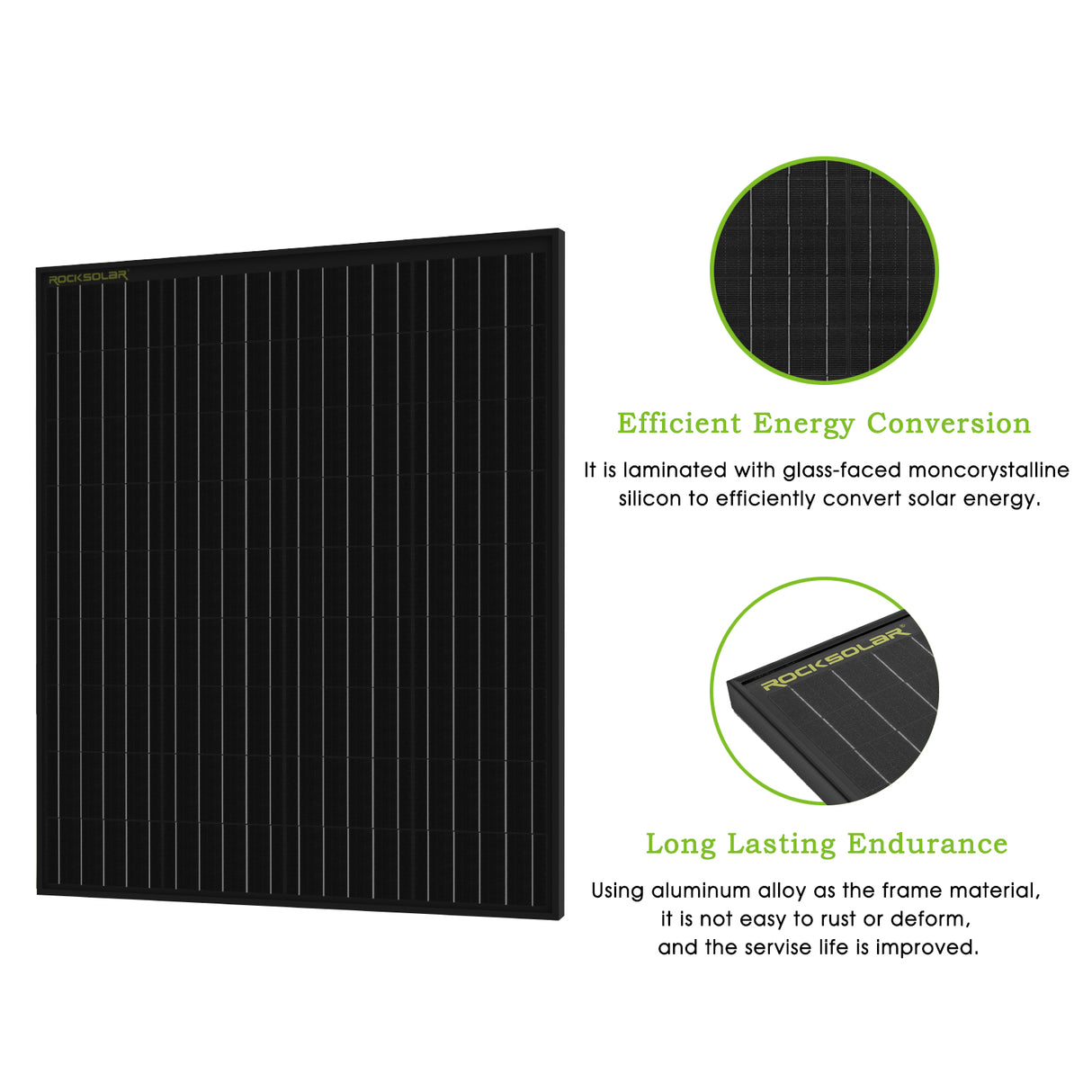 ROCKSOLAR 1000W 12V RV Solar System (Rigid Panels)