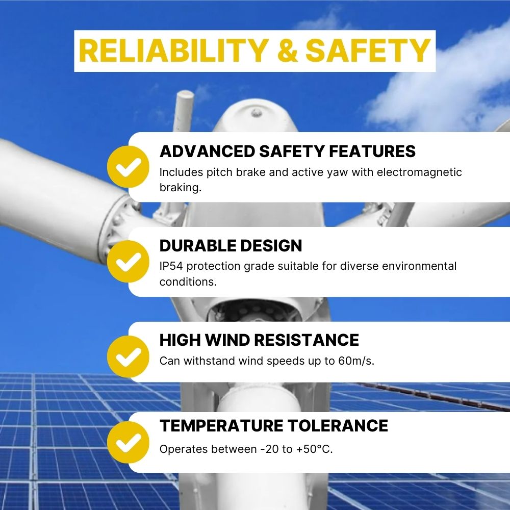 Rocksolar 5KW Pitch Control Wind Turbine