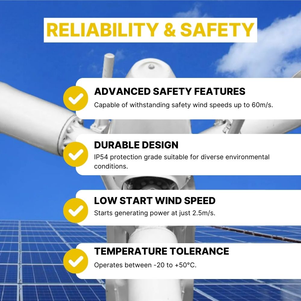 Rocksolar 10KW Pitch Control Wind Turbine