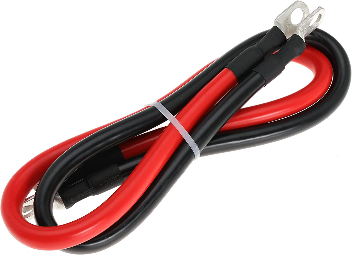 Rocksolar 12-inch 3AWG Battery Interconnect Cable Set