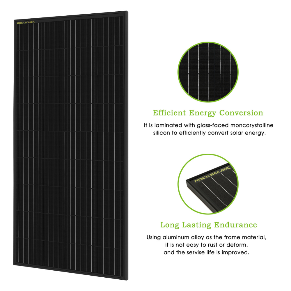 ROCKSOLAR 1200W 12/24V Rigid Solar Panel Kit