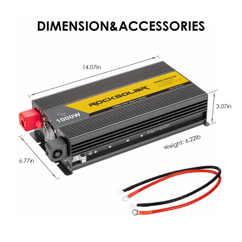 ROCKSOLAR 1000W 12V RV Solar System (Rigid Panels)